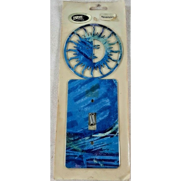 Light Switch Cover Plate Sun Face by Steel Images USA - Picture 1 of 3